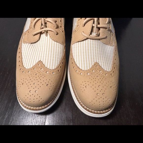 Cole Haan ØriginalGrand Remastered Longwing Oxford Shoes Sesame/Ivory Mens 8.5W main image 9